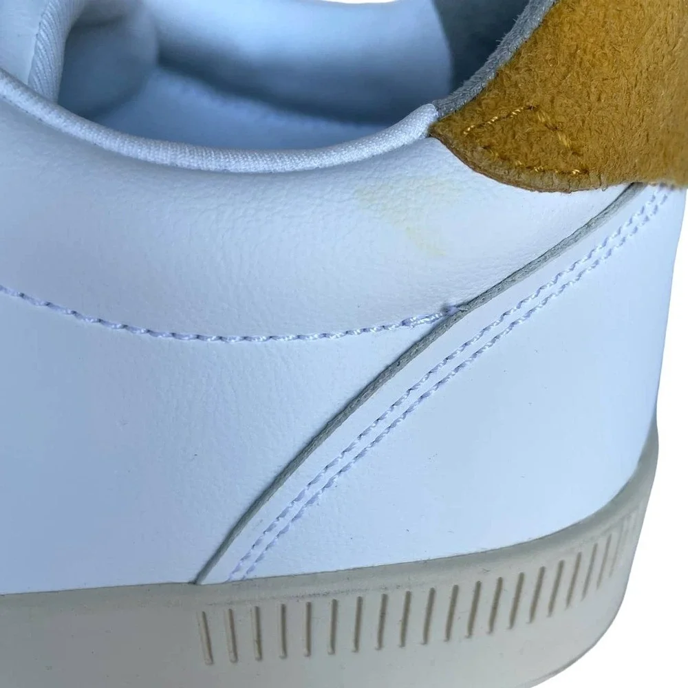Everlane White Leather Suede‎ Accent Sneakers Mens US 9 Womens US 11 Casual